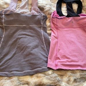 Set of two Lululemon Athletica tanks size small 4-6